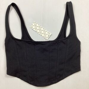 Urban Outfitters Black Stretchy Crop Top NEW!